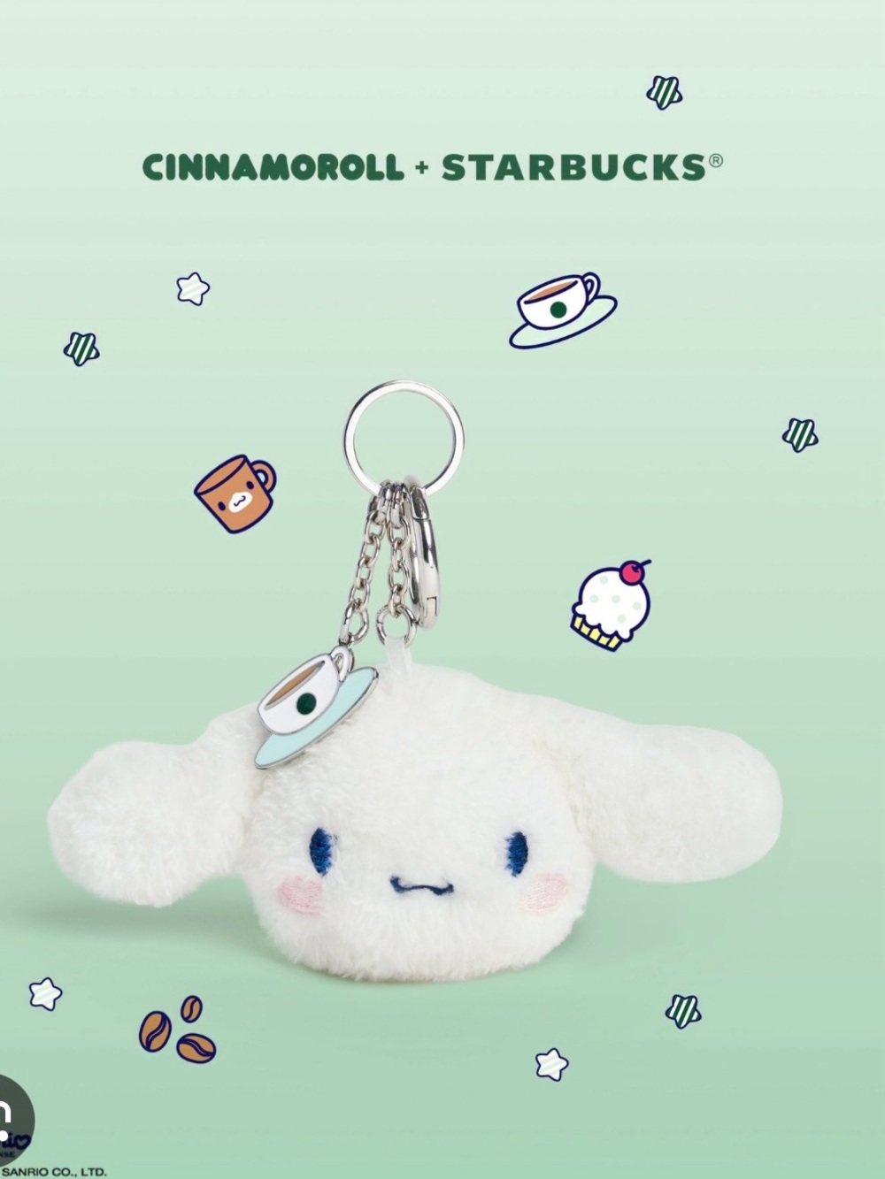 Starbucks x Cinnamoroll Keychain